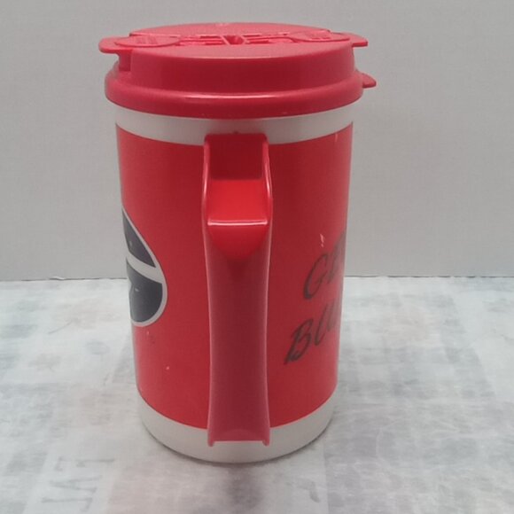 Vintage Georgia Bulldogs Travel Mug Bold Red Tailgate Essential - Picture 3 of 7